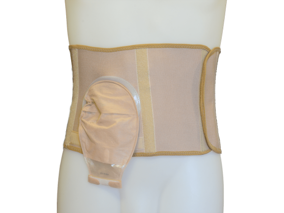 Buchanan Stoma belt with Stoma bag