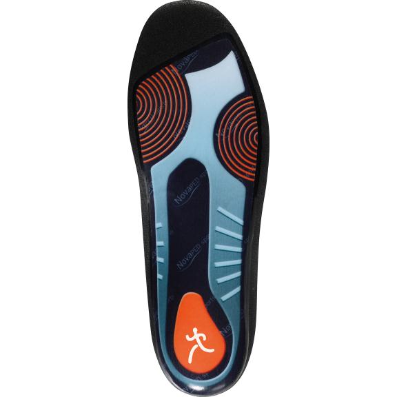 Running insole with a raised outer edge