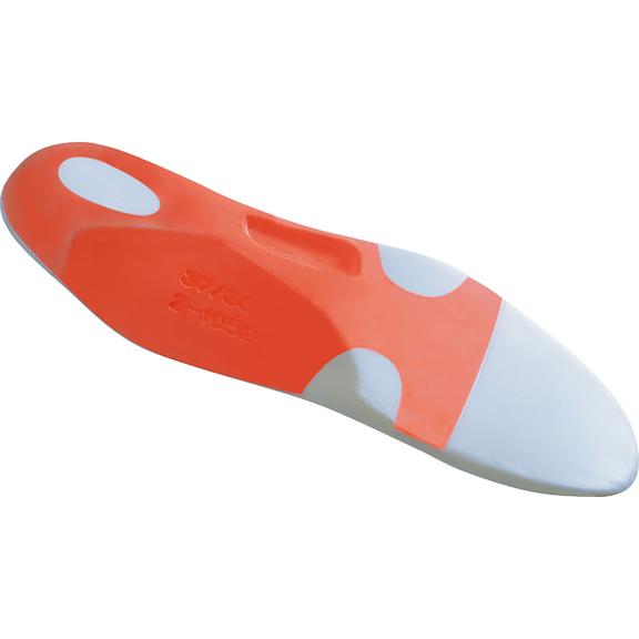 Cushioned insole for the cavus foot