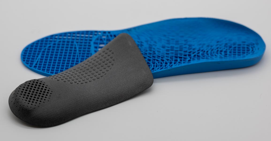 3d printed hard and flexible insoles