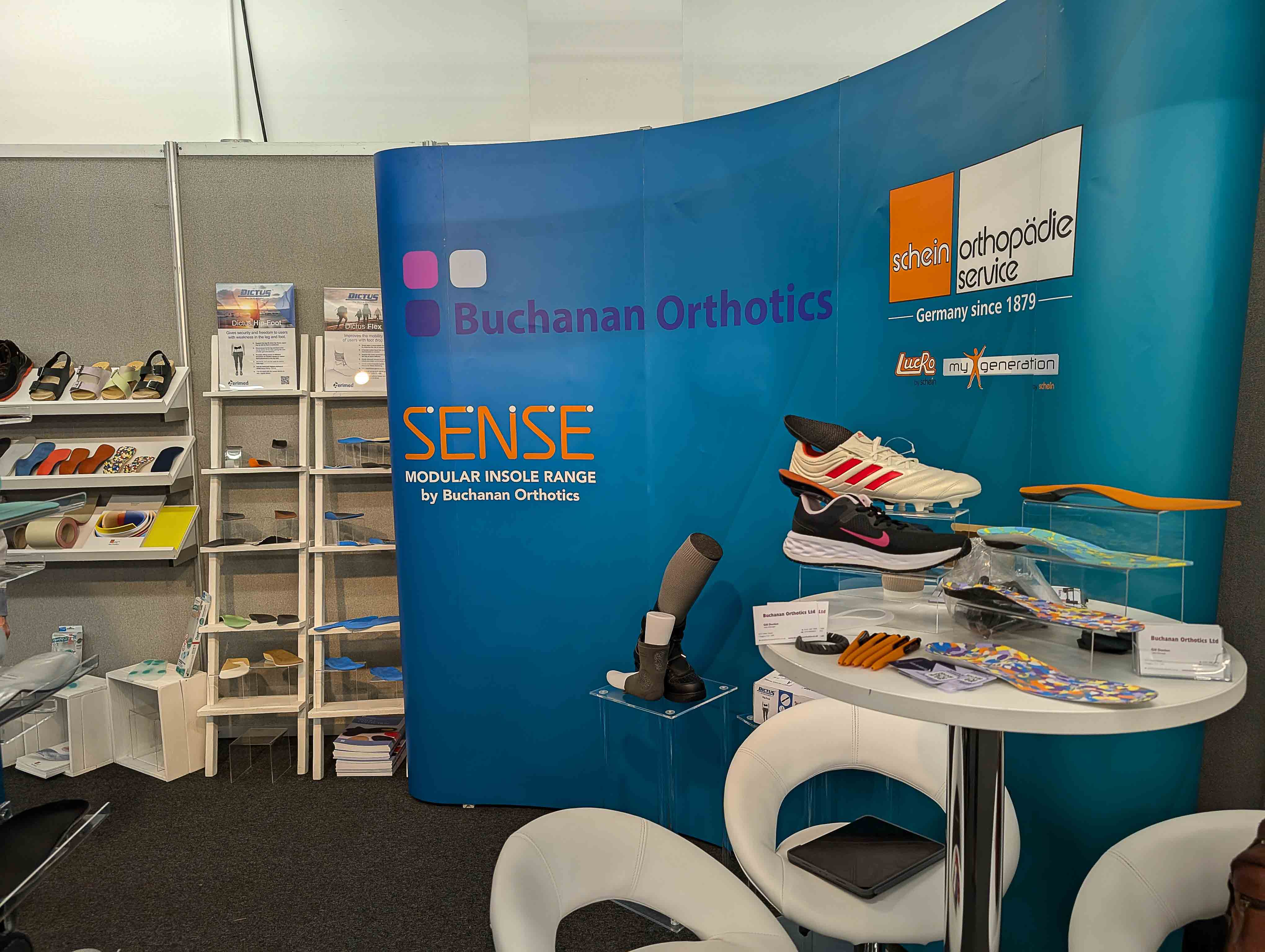 Conference stand from buchanan orthotics at RCOP24